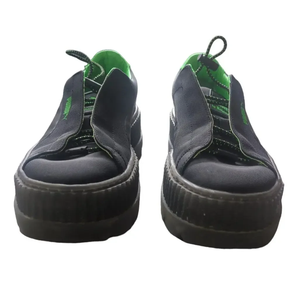 Rihanna Fenty Puma green and black cleated Creeper Surf size 8.5 - Picture 7 of 11